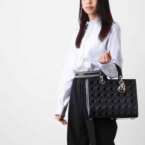 [あす着]  ディオール DIOR ハンドバッグ 2WAY レディース LADY DIOR LARGE