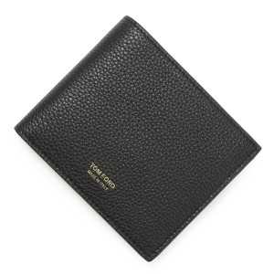 [あす着] トムフォード TOM FORD 2つ折り財布 小銭入れ付き コンパクトウォレット メンズ