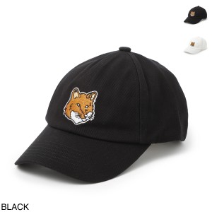 [あす着] メゾンキツネ MAISON KITSUNE ベースボールキャップ メンズ LARGE FOX HEAD EMBROIDERY 6P CAP