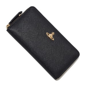 [あす着] ヴィヴィアンウエストウッド Vivienne Westwood ラウンドファスナー長財布 小銭入れ付き SAFFIANO CLASSIC ZIP ROUND WALLET