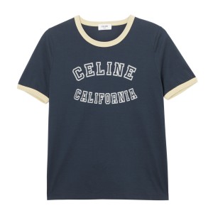[あす着] セリーヌ CELINE クルーネックTシャツ レディース T-SHIRT 70'S CELINE CALIFORNIA
