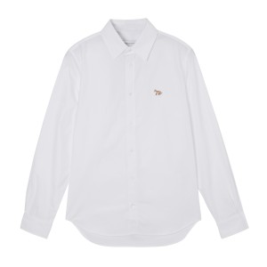 [あす着] メゾンキツネ MAISON KITSUNE 長袖レギュラーカラーシャツ メンズ CLASSIC SHIRT WITH BABY FOX PATCH IN COTTON POPLIN