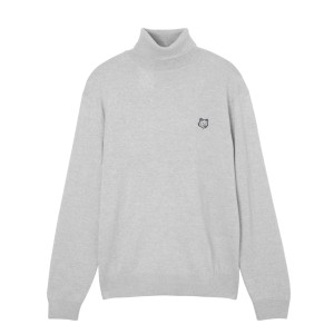 [あす着] メゾンキツネ MAISON KITSUNE タートルネック ニット メンズ FOX HEAD PATCH REGULAR TURTLENECK