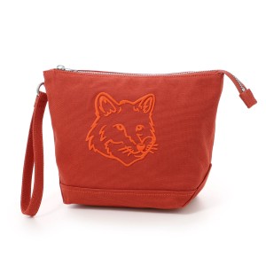 [あす着] メゾンキツネ MAISON KITSUNE ポーチ メンズ レディース BOLD FOX HEAD ZIPPED POUCH