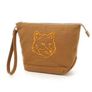 [あす着] メゾンキツネ MAISON KITSUNE ポーチ メンズ レディース BOLD FOX HEAD ZIPPED POUCH