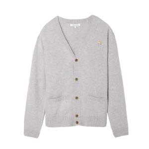 [あす着] メゾンキツネ MAISON KITSUNE Vネック カーディガン メンズ BABY FOX PATCH REGULAR CARDIGAN