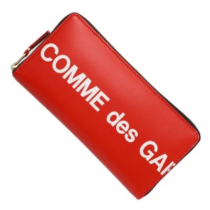 [あす着] コム デ ギャルソン COMME des GARCONS ラウンドファスナー長財布 小銭入れ付き ロングウォレット メンズ レディース Huge Logo