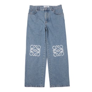 [あす着] ロエベ LOEWE ボタンフライジーンズ バギージーンズ メンズ ANAGRAM BAGGY JEANS AF