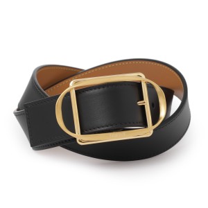 [あす着] ロエベ LOEWE ベルト レディース CURVED BUCKLE 3.5 CM BELT