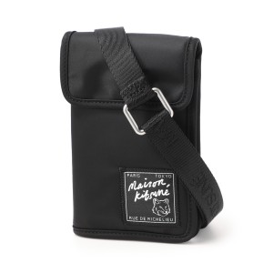 [あす着] メゾンキツネ MAISON KITSUNE ネックポーチ メンズ NYLON NECK POUCH