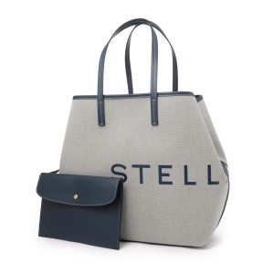 [あす着] ステラマッカートニー STELLA McCARTNEY トートバッグ レディース LOGO CANVAS BEACH TOTE BAG