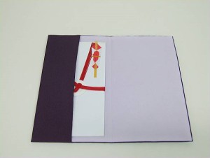 ◆礼装◆ふくさ◆袱紗　ソフトタイプ　紫　日本製　メール便選択可能