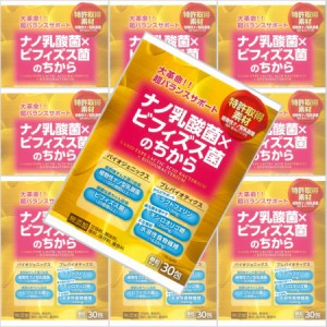 【１０個セット】ナノ乳酸菌×ビフィズス菌のちから 2gｘ30包　【お取り寄せ】(4987656132698-10)