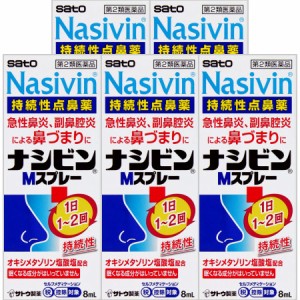 【第2類医薬品】ナシビンMスプレー8mL【5個セット】【メール便】【お取り寄せ】※セルフメディケーション税制対象商品(4987316019000-5)