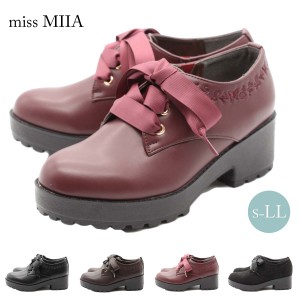 miss MIIA ミスミーア 刺? レースアップ シューズ レディース 靴 ma3750