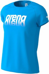 アリーナ 水泳 Tシャツ 19FW ブルー Tシャツ(amwnja51-blu)