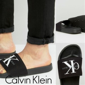 Calvin Klein カルバンクライン サンダル Viggo Logo Sliders ロゴ Black スライダーサンダル スポーツ シャワーサンダル ビーチサンダル