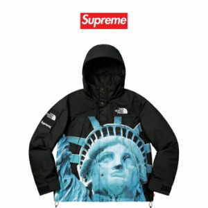 正規品 シュプリーム ノースフェイス マウンテン ジャケット Supreme Statue of Liberty Mountain Jacket ブラック メンズ レディース 本