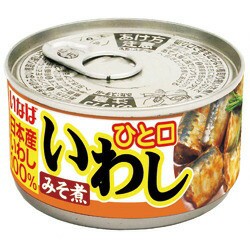 いなば食品　ひと口いわしみそ煮　115g×24缶　【送料無料(一部地域を除く)】