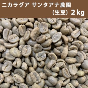 コーヒー 生豆 ニカラグア サンタアナ農園 2ｋｇ　【送料無料(一部地域を除く)】