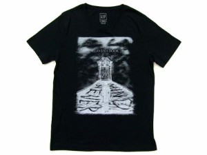 GAP 黒「Rock」HEAVEN'S DOOR Tシャツ black Rock HEAVEN 'S DOOR T-shirt ギャップ 031918【中古】