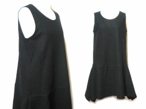 pour deux 変形フレアワンピース (black flare one-piece) プルドゥ 047323【中古】