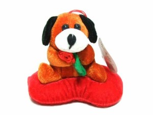 80〜'90's vintage RUSSIA Animal Stuffed toy (ヴィンテージロシア アニマル ぬいぐるみ キーリング付) ソ連 CCCP イヌ 052590【中古】