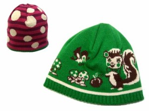 GRAND GROUND リバーシブルニットキャップ (Reversible knit cap) グラグラ グランドグラウンド 帽子 KIDS キッズ 053170【中古】