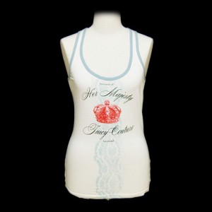 JUICY COUTURE「33」クラシッククラウンタンクトップ、Ｔシャツ (Classic crown tank top, T-shirt) ジューシークチュール 054945