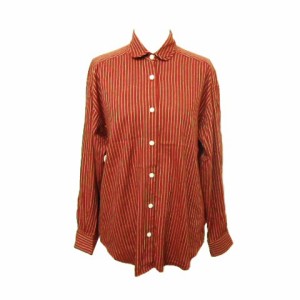 HATHAWAY NEW YORK「F」モッズストライプブラウス (Mods stripe blouse) ハサウェイ ニューヨーク シャツ 057475【中古】