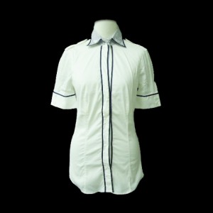 Babutta「S」パイピングドレスシャツ (Piping dress shirt) バッグッタ カッターシャツ ブラウス 057967【中古】