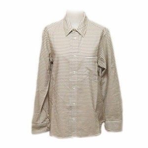 FRAPBOIS「5」ボーダーロゴシャツ、ブラウス (Horizontal stripe logo shirt, blouse) フラボワ フラボア 062905【中古】