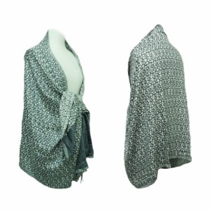 DAVID LAWRENCE Leopard shawl、stall (デビットローレンス レオパードショール、ストール) スカーフ 063219【中古】