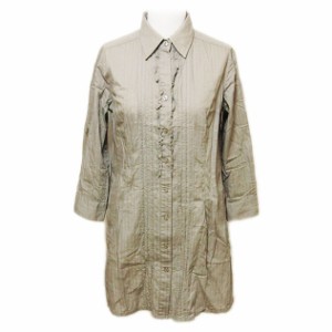 ZAZIE「38」Frill long blouse (ザジ フリルロングブラウス、チュニックワンピース) 063725【中古】