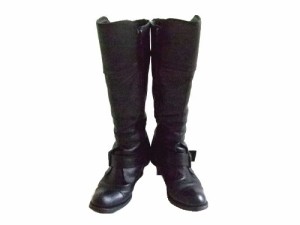 ras「37」Layered leather long boots ラス レイヤード レザー ロング ブーツ 065327【中古】