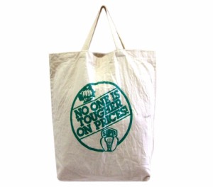 ENVIRONMENTALLY SAFE Canvas tote bag エコロジー キャンバス トート バッグ■【中古】