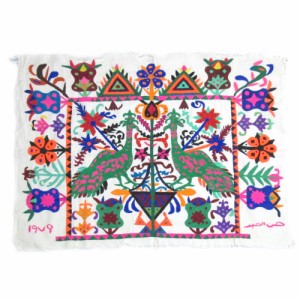 Syrian handmade cross shawl シリア ハンドメイド 刺繍クロス ショール■【中古】