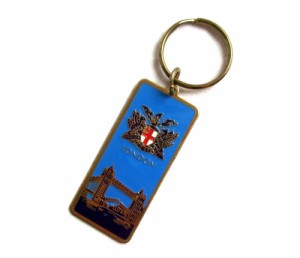 semi vintage London Metal key ring セミ ヴィンテージ ロンドン メタルキーリング (キーホルダー イギリス 英国)■【中古】