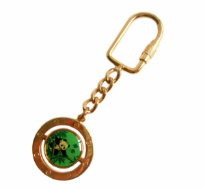 semi vintage HONG KONG Panda key ring セミ ヴィンテージ 香港 パンダキーリング (ビンテージ キーホルダー)■【中古】