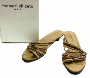 TSUMORI CHISATO ツモリチサト コードレザーサンダル (靴 シューズ パンプス ミュール) 075828【中古】