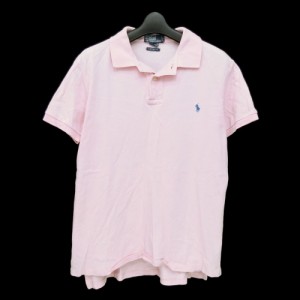 Polo Ralph Lauren ポロ ラルフローレン「S」ライトピンク ポロシャツ (カスタムフィット) 081570【中古】