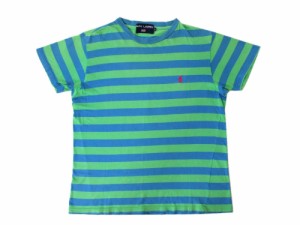 RALPH LAUREN POLO SPORT ラルフローレン ポロスポーツ「L」ボーダーワンポイントTシャツ (半袖カットソー) 083638【中古】