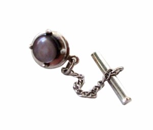 80's vintage Natural stone retro tie tack 8年代 ヴィンテージ 天然石レトロタイタック (ネクタイピン)【中古】