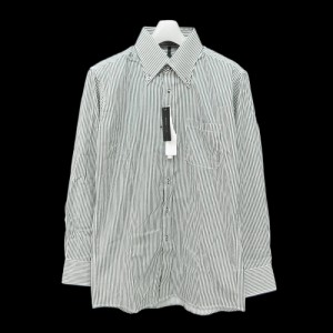 【新品】MODE ISM モードイズム「M」白 黒 ラメストライプ ドレス シャツ 086508の通販はWowma!（ワウマ） - JIMU