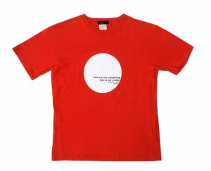 NATIONALITY+NAME=GROSBEC グローべック サークルデザインTシャツ (赤 レッド 半袖) 097344【中古】