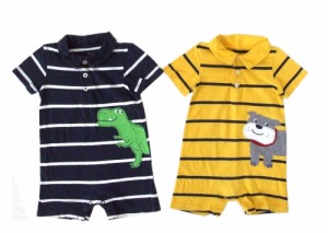 carter's カーターズ パッチワークオーバーオール 2枚セット (子供服 キッズ ベイビー ツナギ ) 097707【中古】