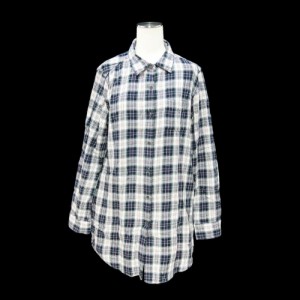 UNIQLO ユニクロ「L」タータンチェック ネルワンピース (長袖) 098674【中古】