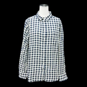 UNIQLO ユニクロ「L」ブロックチェック ネルシャツ (長袖) 098682【中古】