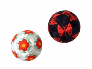 Handmade Temari 手作り手毬 手作り手毬2個セット (日本 伝統) 099777【中古】