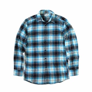 UNIQLO ユニクロ チェックネルシャツ (青 ブルー) 100339【中古】
